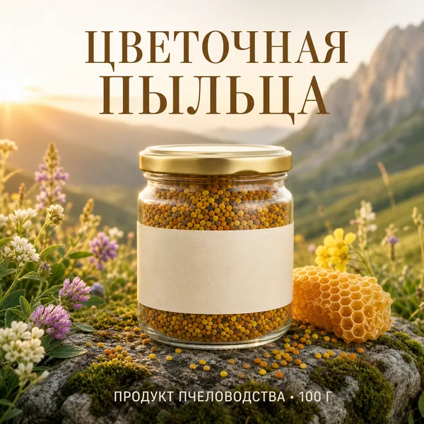 Пыльца цветочная, 100 г