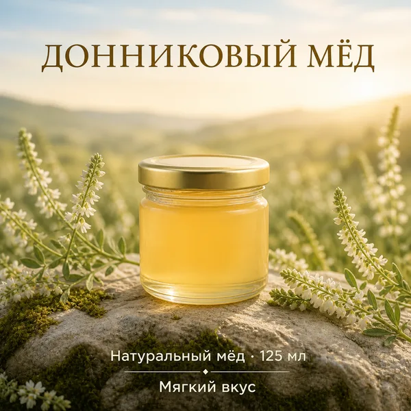Мёд донниковый натуральный, 150 г