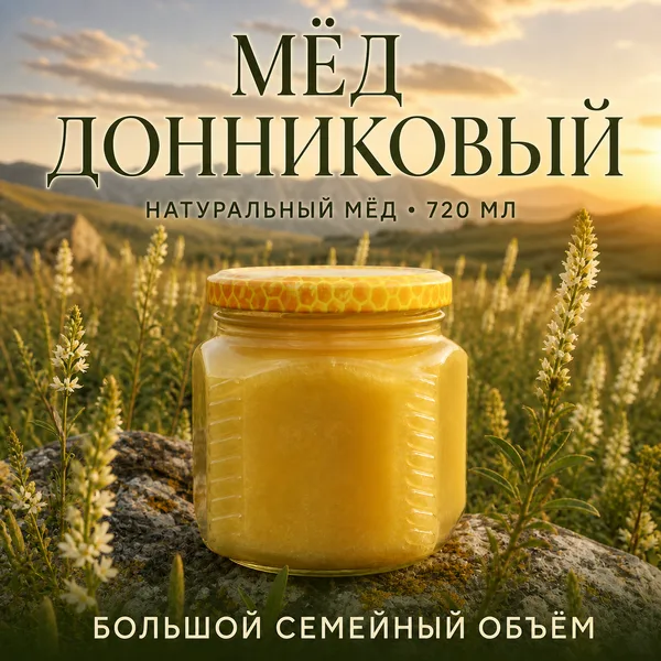 Мёд донниковый «Лавка-Пасечника.РФ», 1000 г