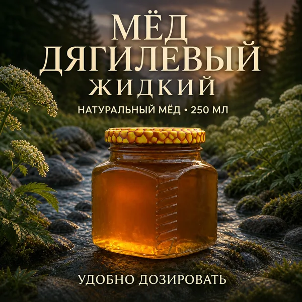 Мёд дягилевый жидкий «Лавка-Пасечника.РФ», 350 г