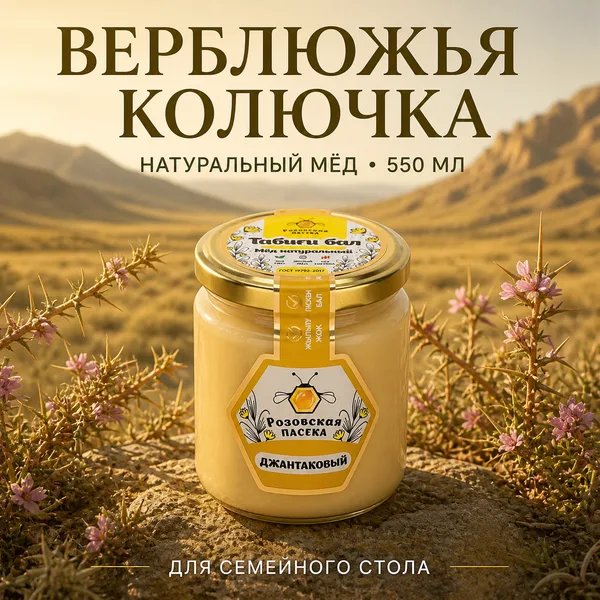 Мёд «Верблюжья колючка» (джантак), 700 г