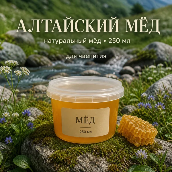 Мёд натуральный Алтайский, 350 г