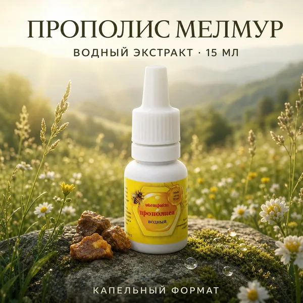Водный экстракт прополиса Мелмур, 15 мл