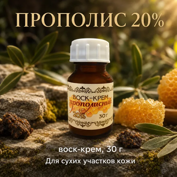 Воск-крем прополисный «Жива» 20%, 30 г