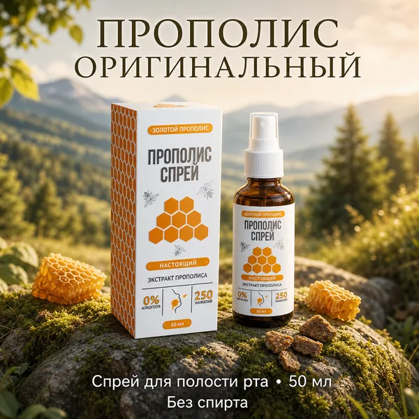 Прополис-спрей «Оригинальный» «Алтайский нектар», 50 мл