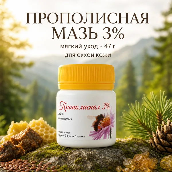 Мазь прополисная 3% МелМур на норковом жире, 47 г