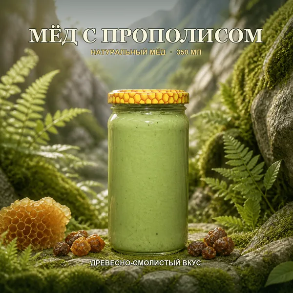 Мёд с прополисом, 470 г