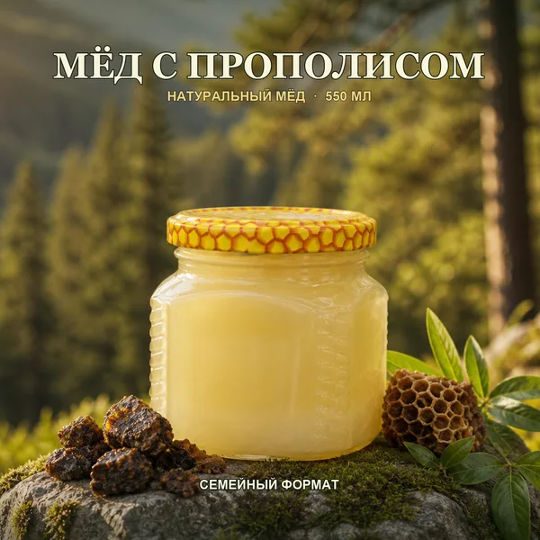 Мёд с прополисом, 700 г