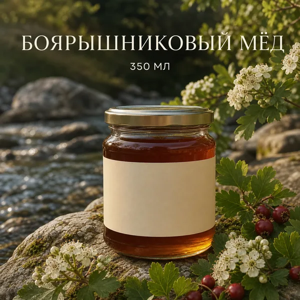 Мёд боярышниковый, 470 г