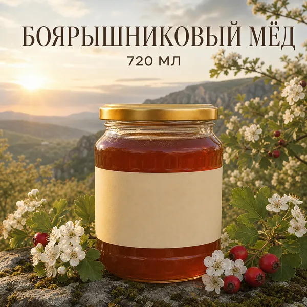 Мёд боярышниковый, 1000 г