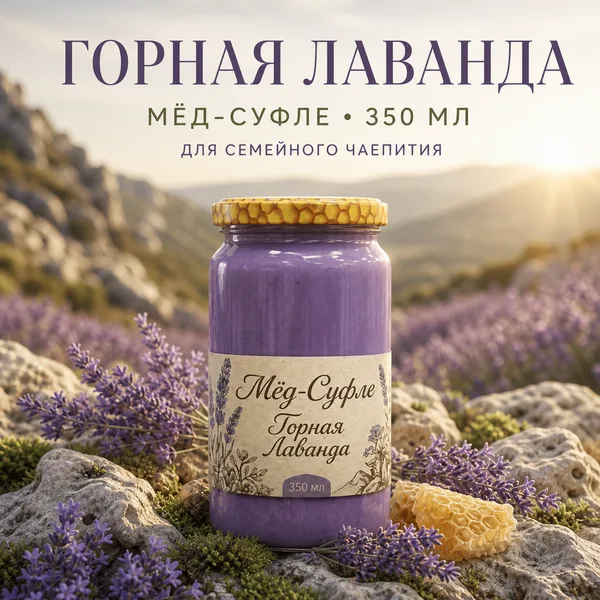 Мёд-суфле «Горная Лаванда», 440 г