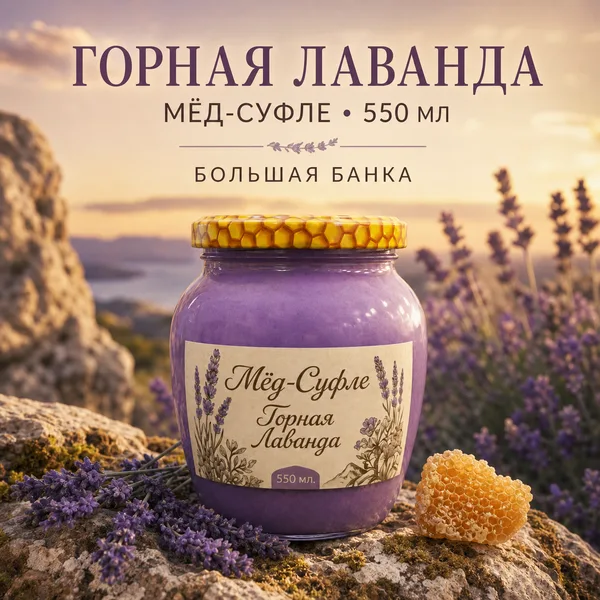 Мёд-суфле «Горная Лаванда», 700 г