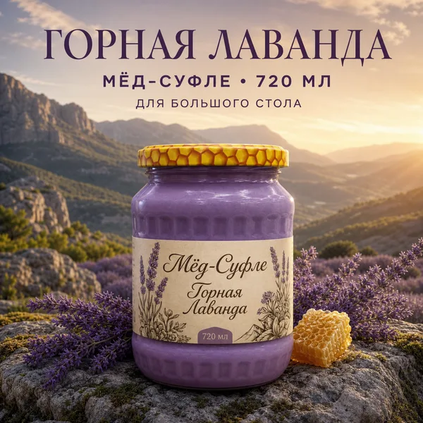Мёд-суфле «Горная Лаванда», 950 г