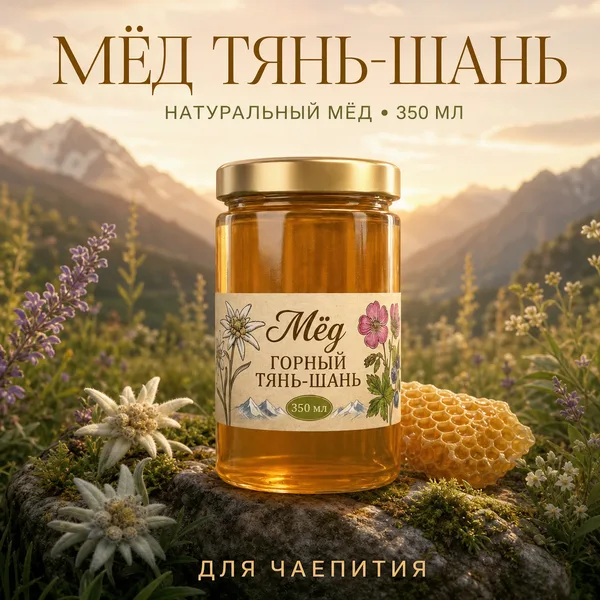 Мёд горный Тянь-Шань натуральный, 470 г