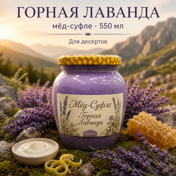 Мёд-суфле «Горная лаванда», 700 г