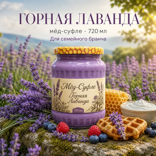 Мёд-суфле «Горная лаванда», 950 г