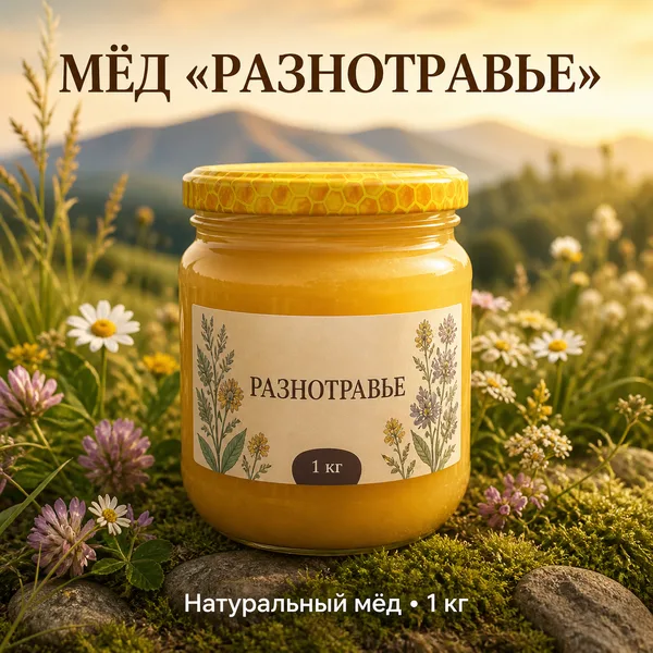 Мёд натуральный «Разнотравье», 1 кг