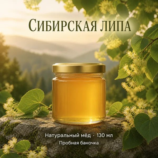 Мёд «Сибирская липа», 130 мл