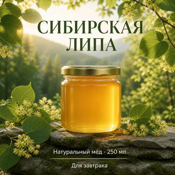 Мёд «Сибирская липа», 350 г