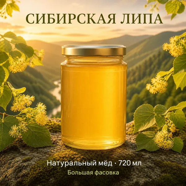 Мёд «Сибирская липа», 1000 г