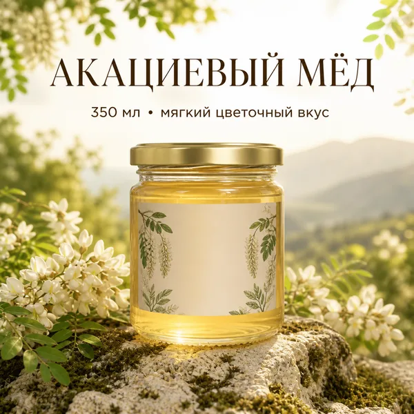 Мёд акациевый натуральный, 470 г