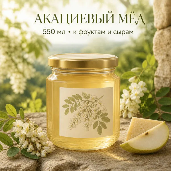 Мёд акациевый натуральный, 700 г