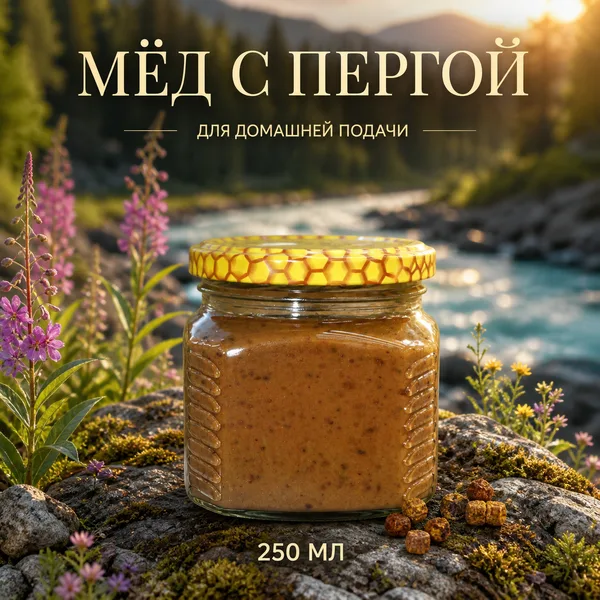 Мёд с пергой, 350 г