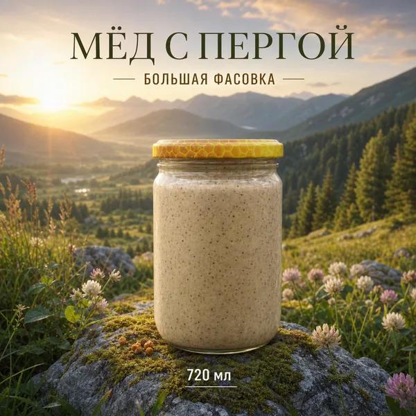 Мёд с пергой, 1000 г