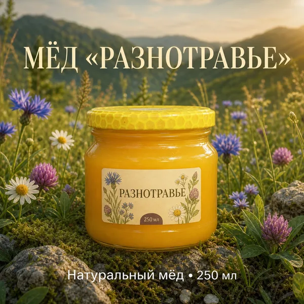 Мёд натуральный «Разнотравье», 350 г