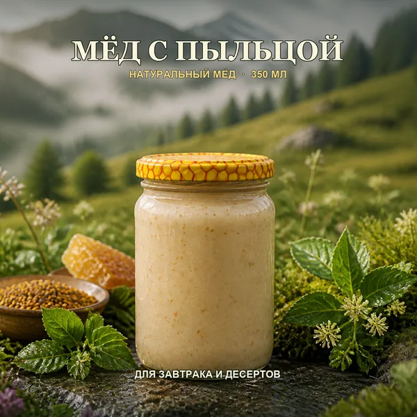Мёд с пыльцой, 470 г