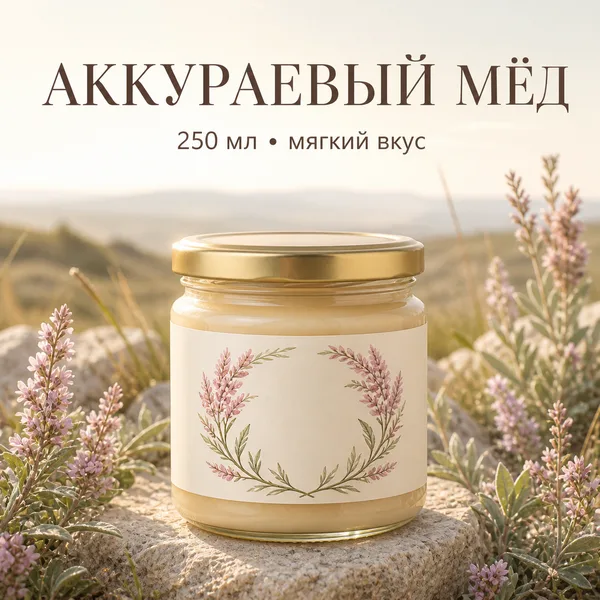 Мёд аккураевый натуральный, 350 г