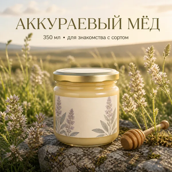Мёд аккураевый натуральный, 470 г