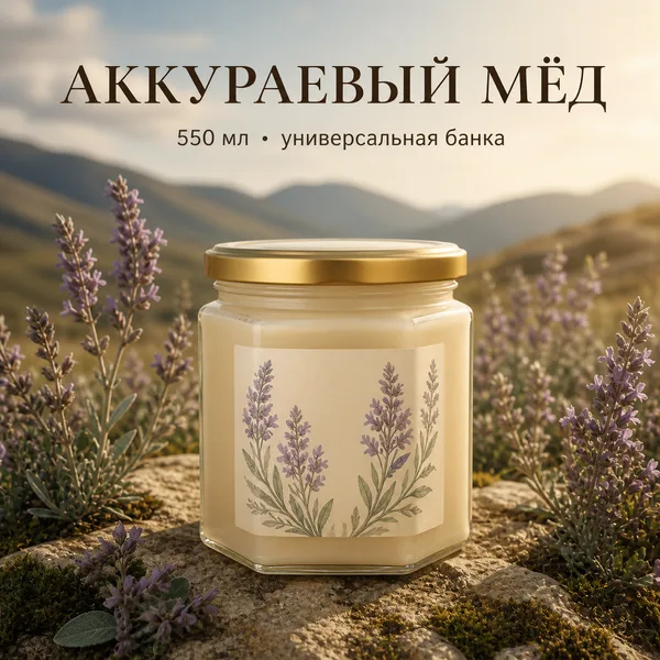 Мёд аккураевый натуральный, 700 г