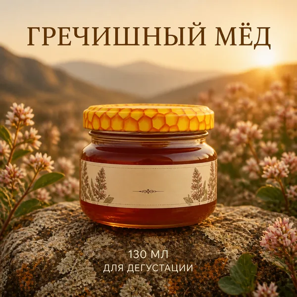 Мёд гречишный, 130 мл