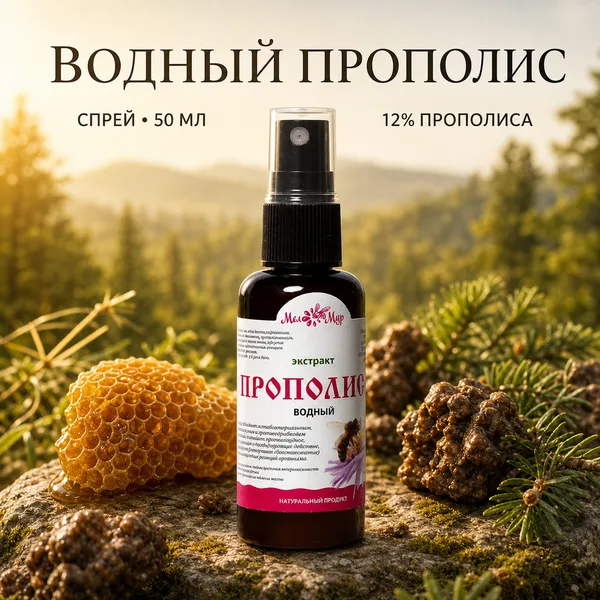 Экстракт прополиса водный Мелмур, спрей 50 мл
