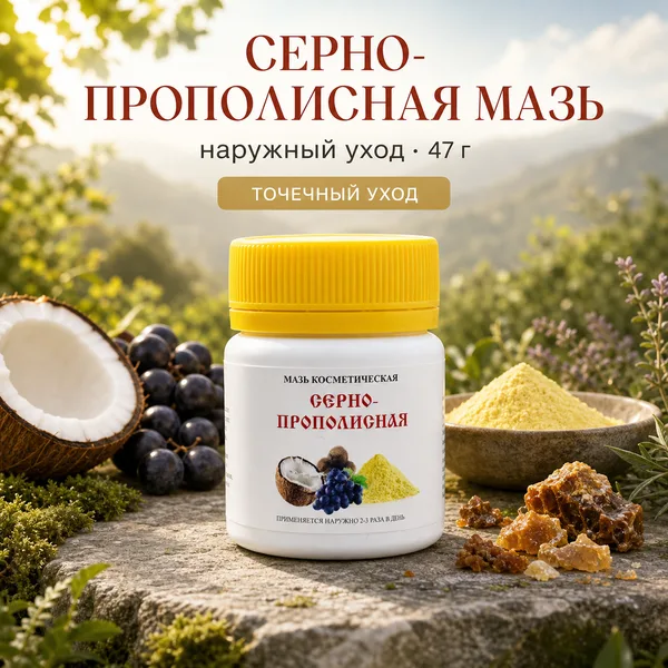 Мазь серно-прополисная МелМур для проблемной кожи, 47 г