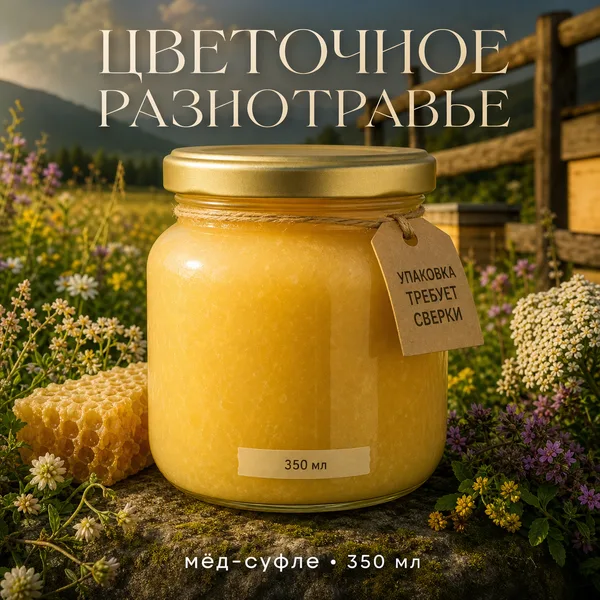 Мёд-суфле «Цветочное разнотравье», 440 г