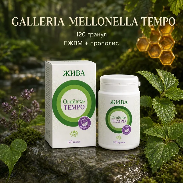 Жива Galleria mellonella TEMPO для суставов, 60 гранул