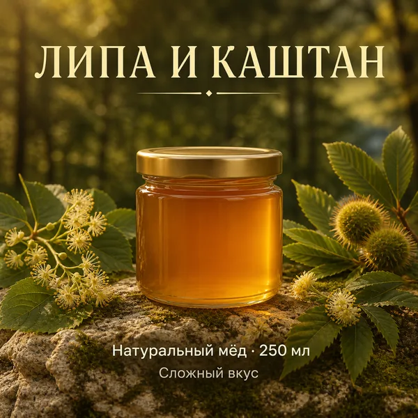Мёд «Липа и каштан», 350 г