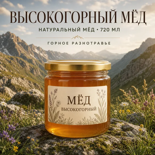 Мёд высокогорный, 1000 г