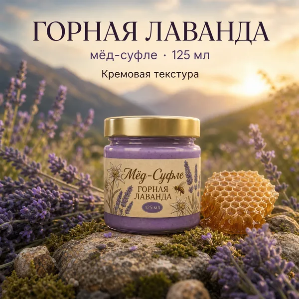 Мёд-суфле «Горная лаванда», 150 г