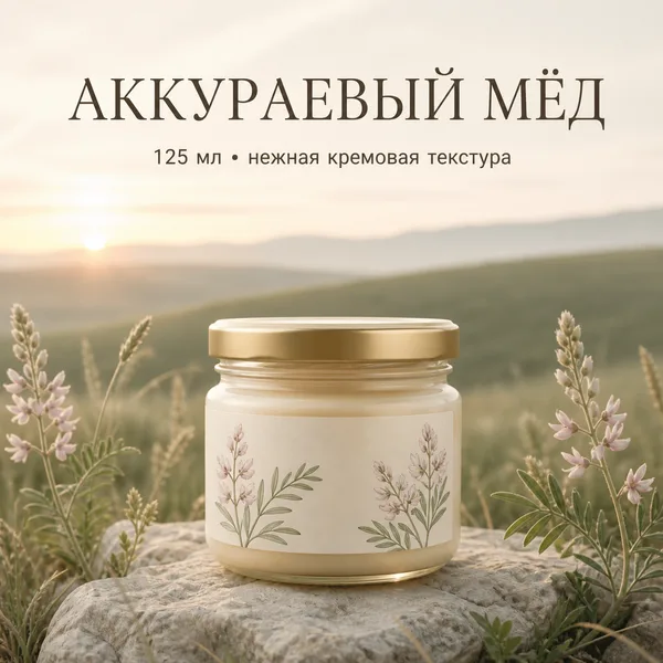 Мёд аккураевый натуральный, 150 г