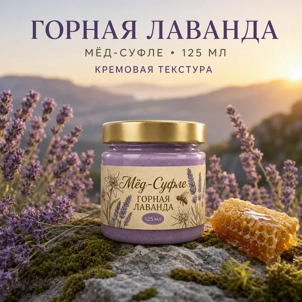 Мёд-суфле «Горная Лаванда», 150 г