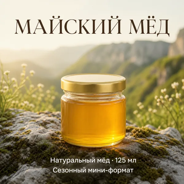 Мёд майский натуральный, 150 г