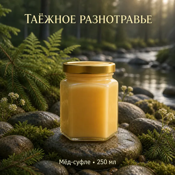 Мёд-суфле Таёжное разнотравье 320 г