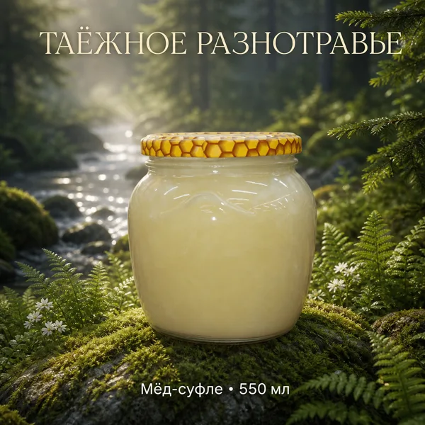 Мёд-суфле Таёжное разнотравье 700 г