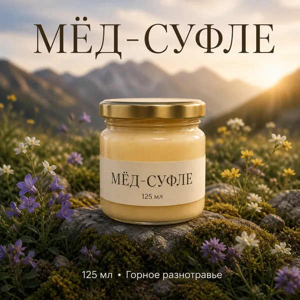 Мёд-суфле «Горное разнотравье», 150 г